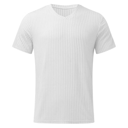 Remera hombre MC al cuerpo escote v