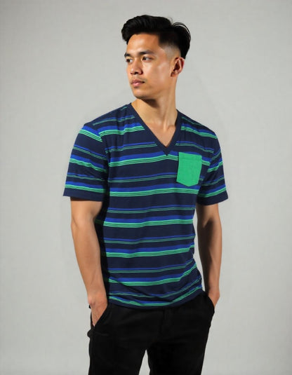 Remera hombre MC MTL Apparel rayada