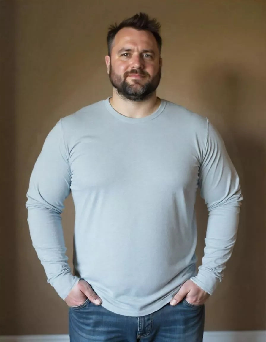 Remera hombre ML lisas TG