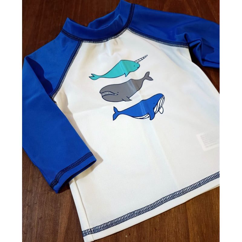 Camiseta baño niño ballena
