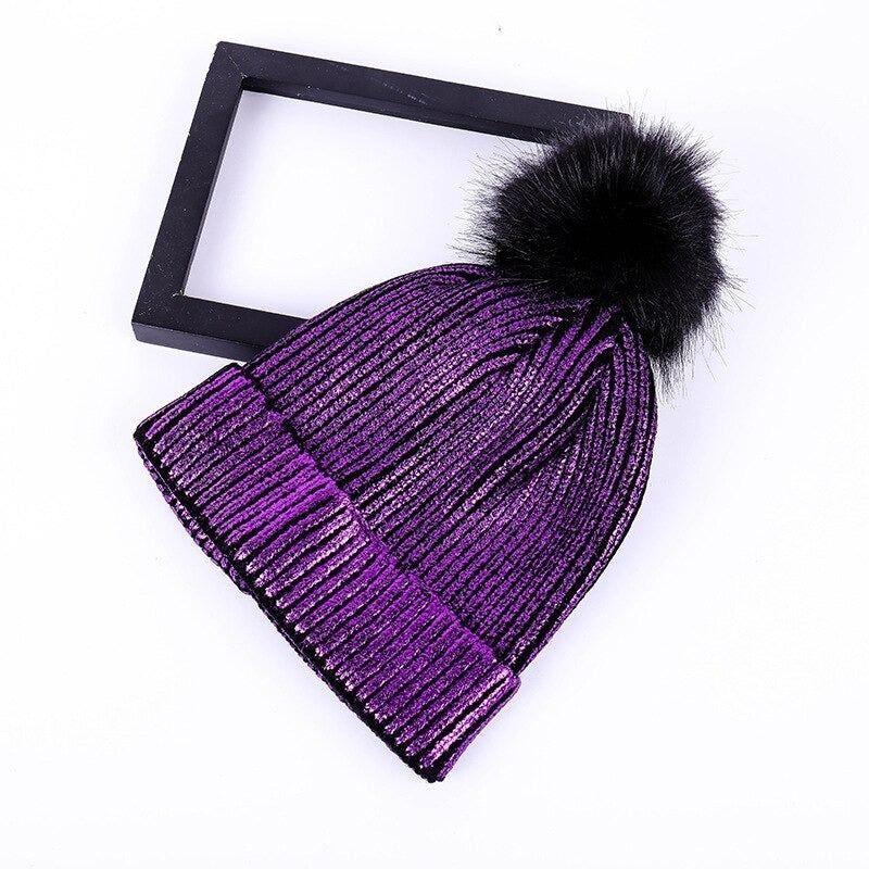 Gorro dama inviero brillante
