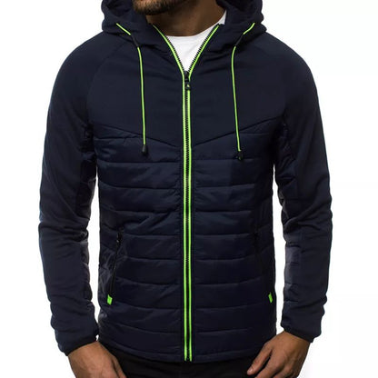Campera hombre deportiva nylon y algodon