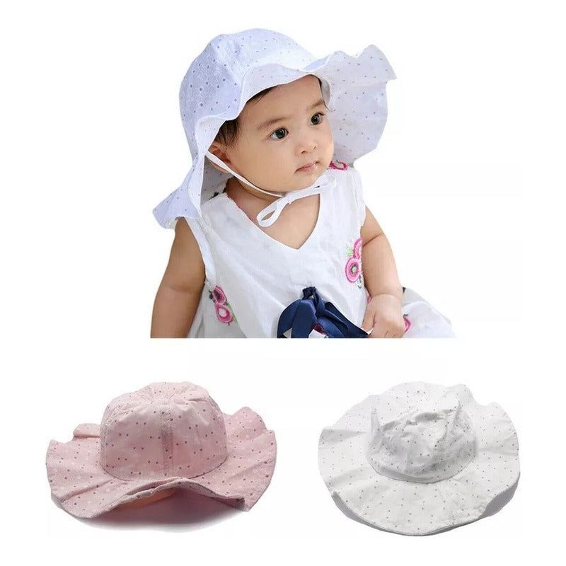 Gorra capelina niña broderie