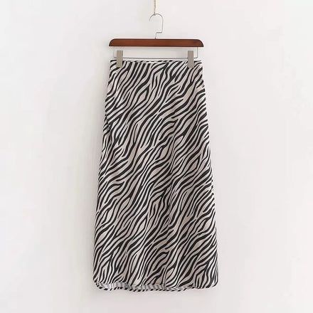 Pollera larga TG cebra gasa www