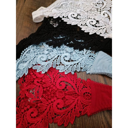 Tanga toda bordada al frente lisa atrás