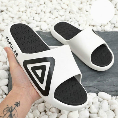 Chinelas Ojotas hombre Triangulos - Blanco Navajo
