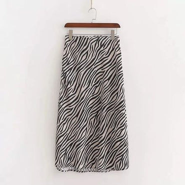 Pollera larga TG cebra gasa www