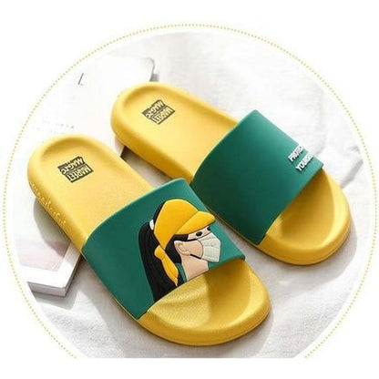 Chinelas ojotas mujer tapaboca