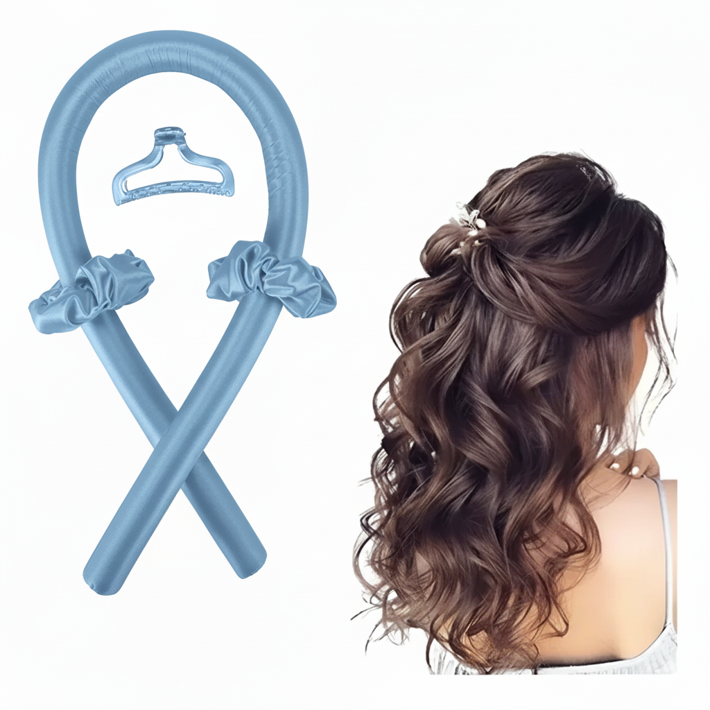 Rizador de Cabello Simple + broche + colitas 