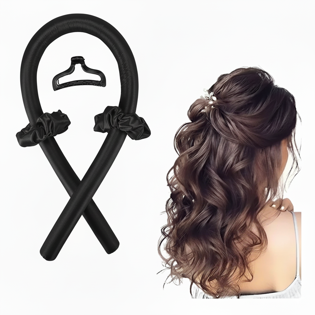 Rizador de Cabello Simple + broche + colitas 