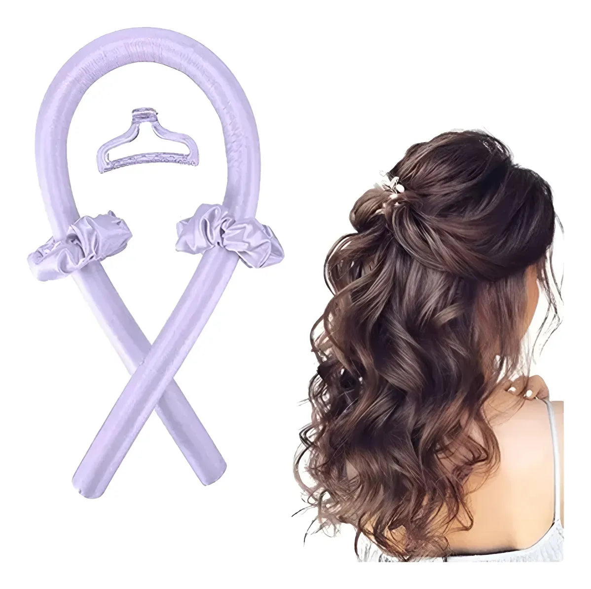 Rizador de Cabello Simple + broche + colitas 