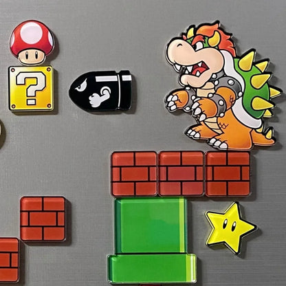 Set De imanes de heladera Mario bros