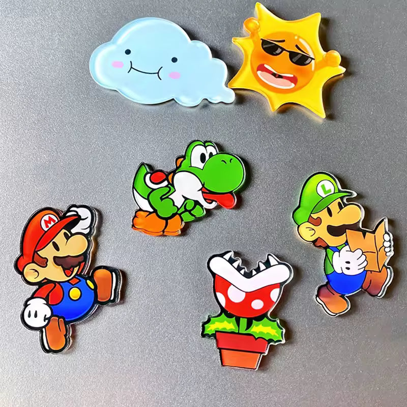 Set De imanes de heladera Mario bros