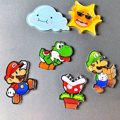 Set De imanes de heladera Mario bros