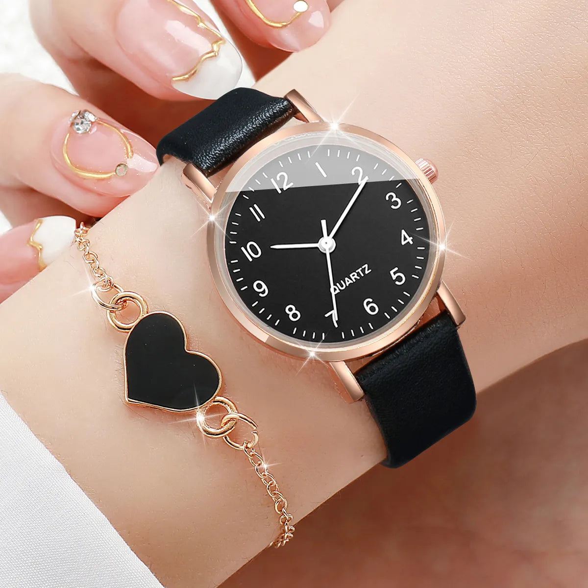 Set reloj dama con accesorios