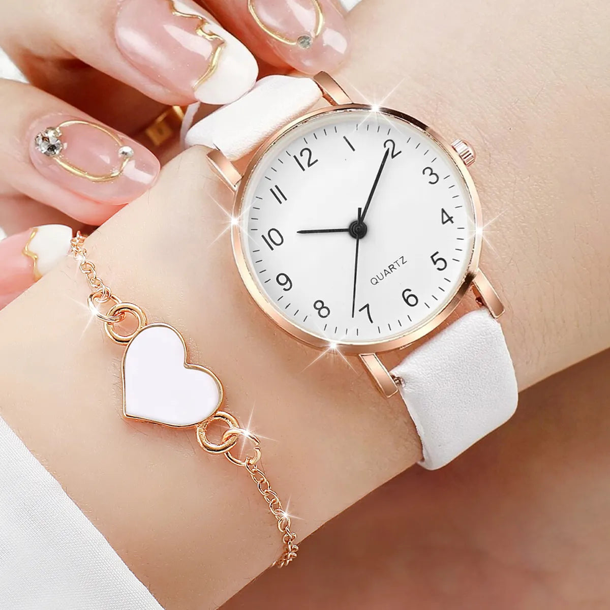 Set reloj dama con accesorios
