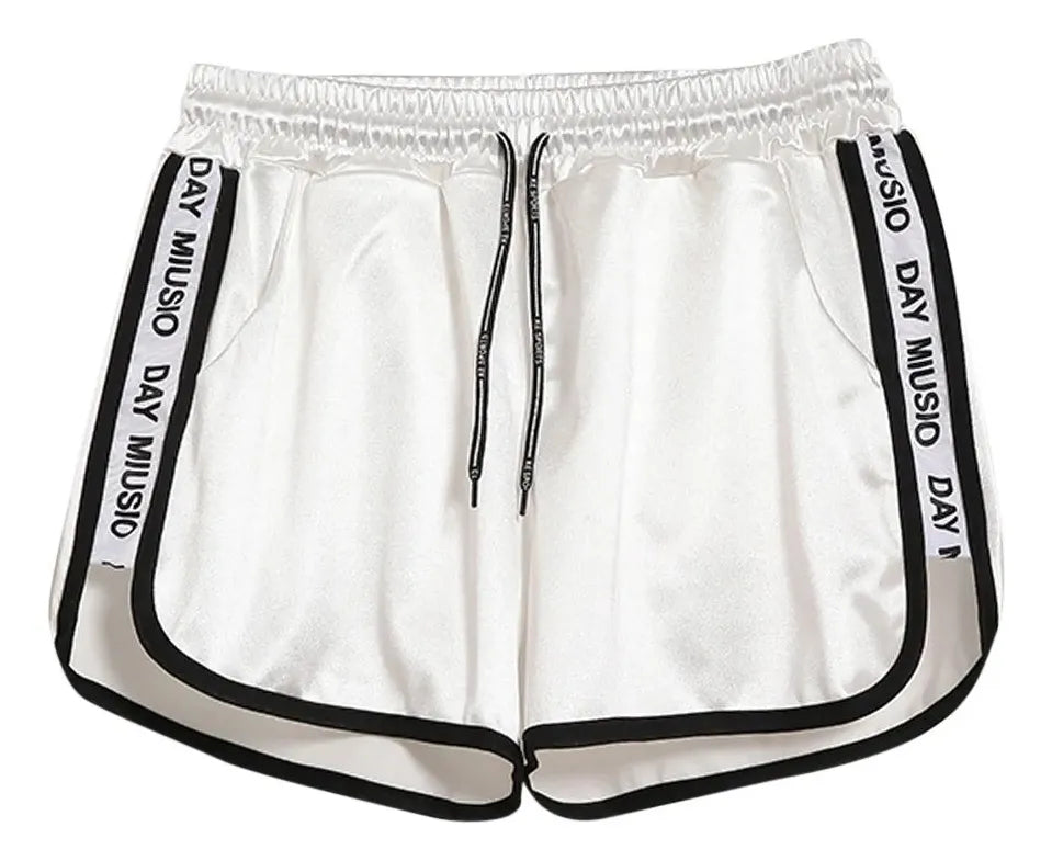 Short dama saten deportivo