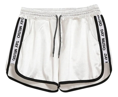 Short dama saten deportivo