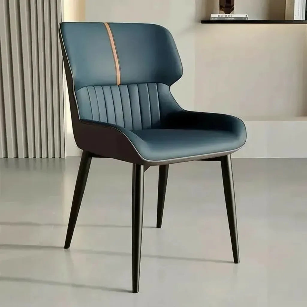 Silla De Comedor De Lujo En Cuero PU Acolchada Moderna
