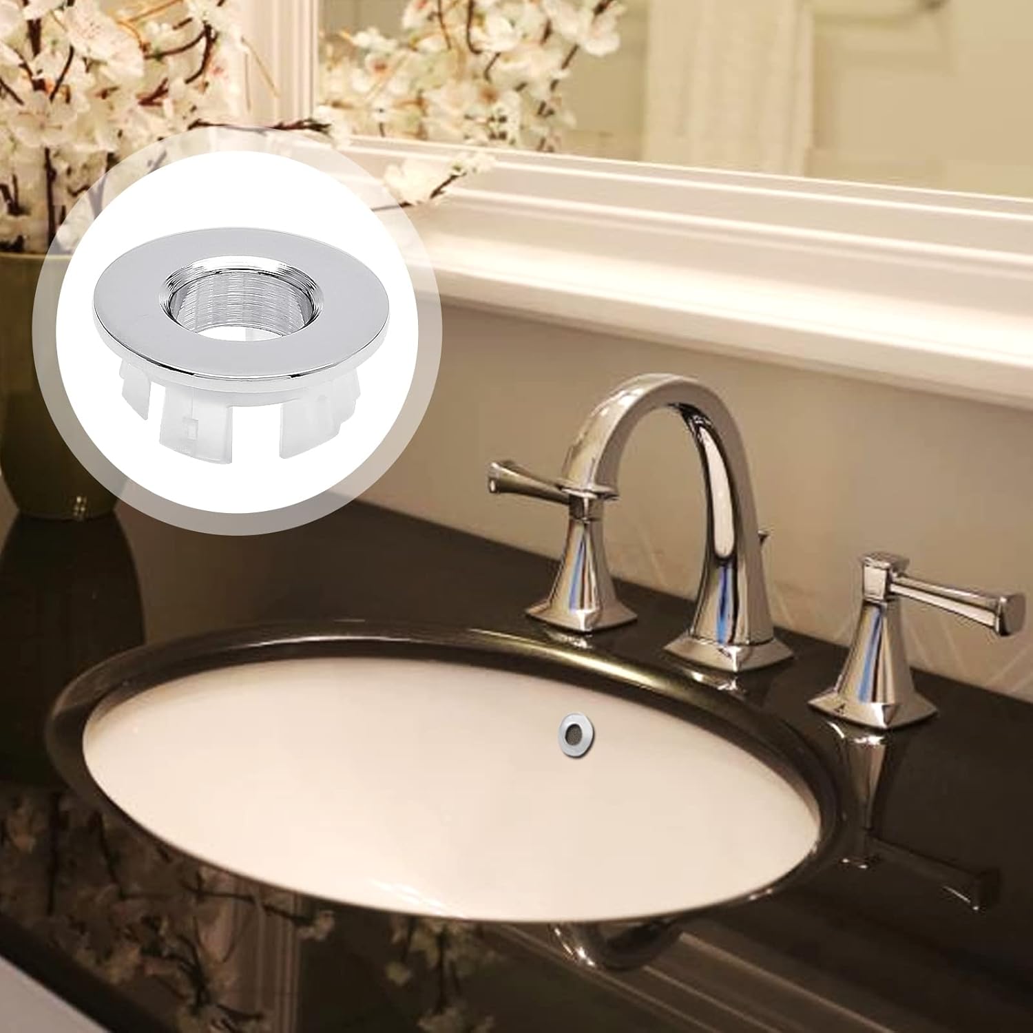 Anillo Tapón para Fregadero/Lavabo 4 pcs