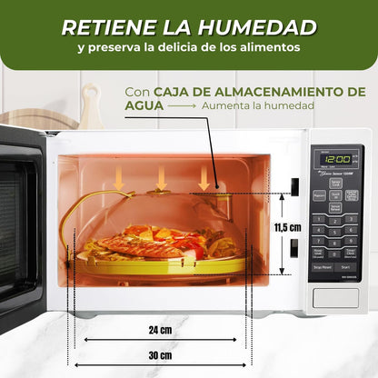 Tapa Cubreplatos para microondas  mantiene la humedad 