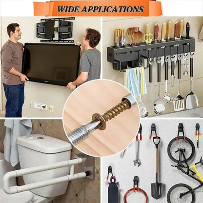 Tornillos + taco autoperforantes de expansión metálicos dentados