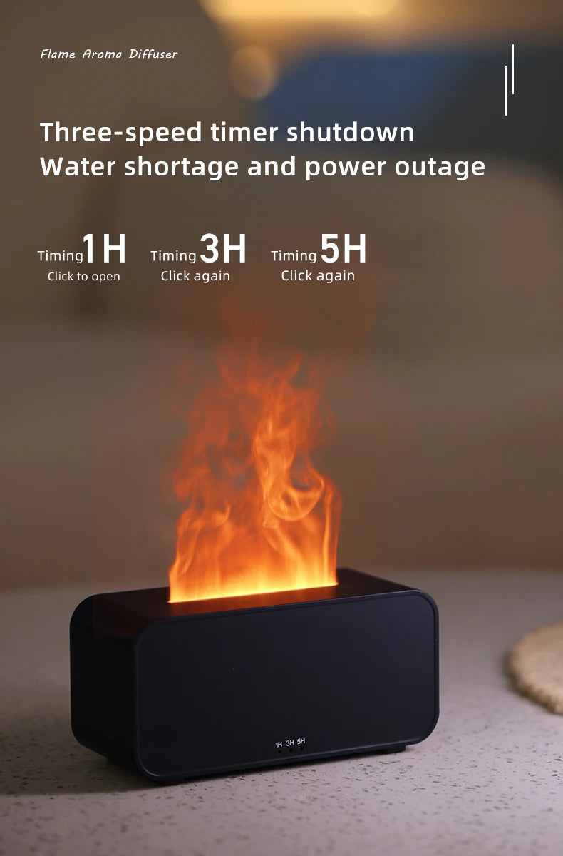 Humificador vaporizador con efecto fuego