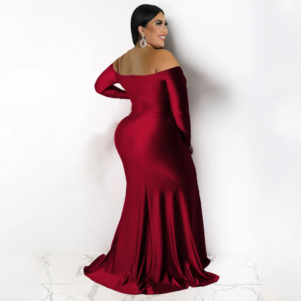 Vestido dama al cuerpo ML Plus size