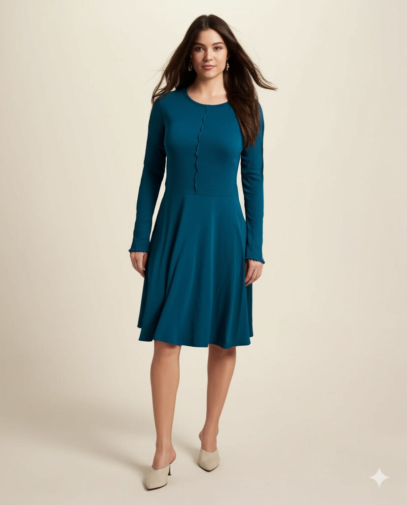 Vestido dama Art Class ML acampanado