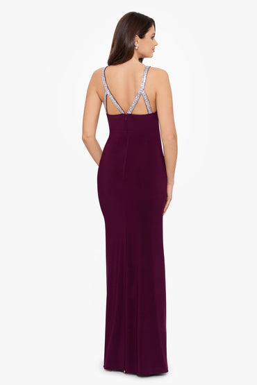 Vestido dama betsy Adams bretel brillos