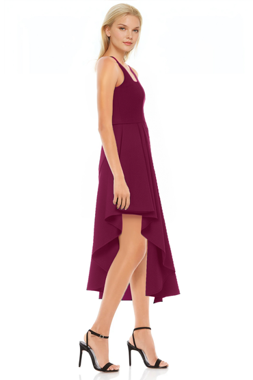 Vestido dama Jewel escote cuadrado falda en cascada