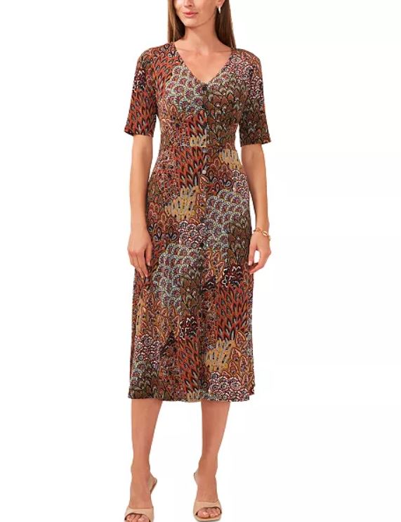 Vestido dama MSK botones al frente