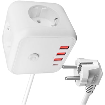 Zapatilla adaptador Lencent con usb 