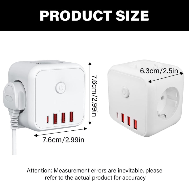 Zapatilla adaptador Lencent con usb 