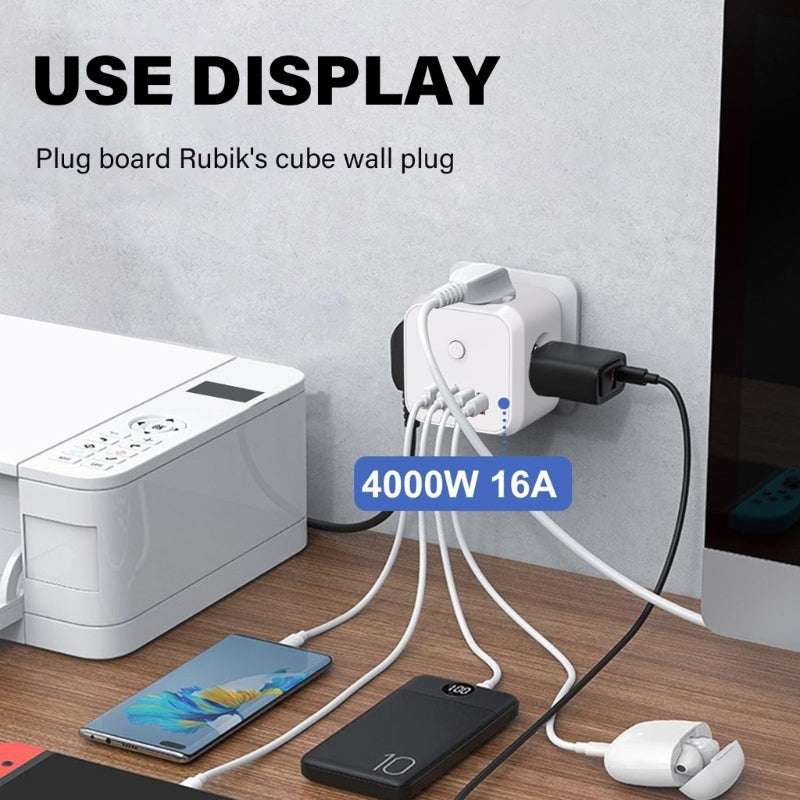 Zapatilla adaptador Lencent con usb 